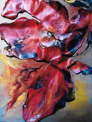 Peinture intitulée "Peinture-sculpture…" par Brigitte Krief, Œuvre d'art originale, Huile