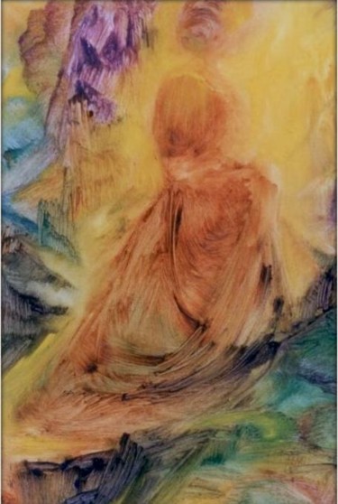 Peinture intitulée "APPARITION XVIIème…" par Brigitte Krief, Œuvre d'art originale, Huile