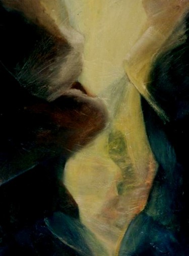 Peinture intitulée "LUMIÈRE DE L'ÂME" par Brigitte Krief, Œuvre d'art originale, Huile