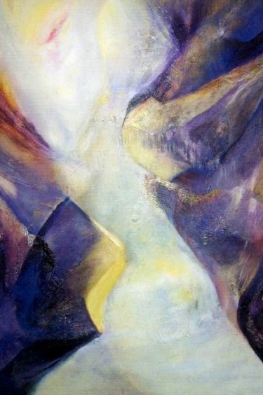 Peinture intitulée "NYMPHETTE" par Brigitte Krief, Œuvre d'art originale, Huile