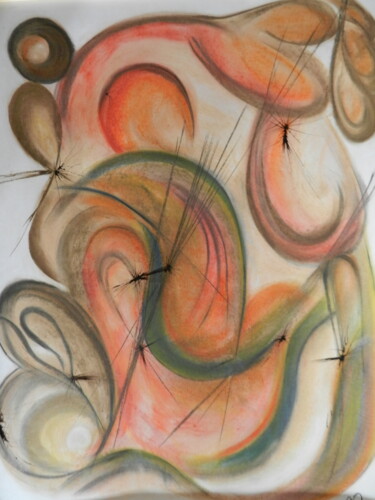 Drawing titled "ARBRA" by Brigitte Maillard (ROBRIMA), Original Artwork, Chalk