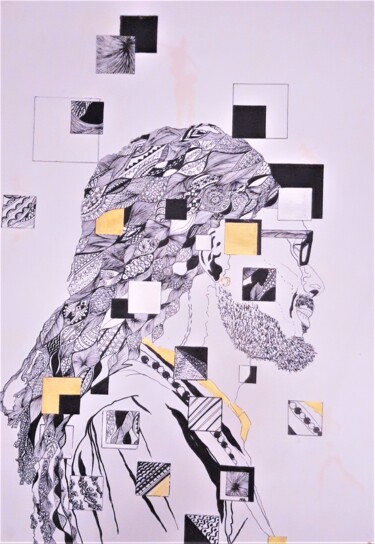 제목이 "Fode 1"인 미술작품 Brigitte Mathé (MBL)로, 원작, 아크릴