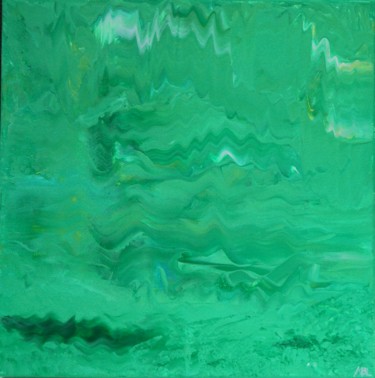 Painting titled "Reflets-14" by Brigitte Mathé (MBL), Original Artwork, Acrylic
