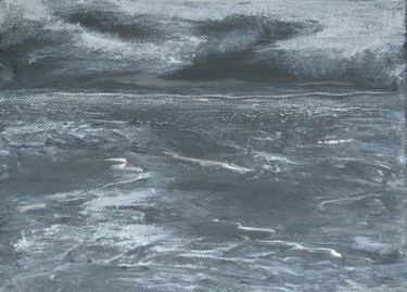 Peinture intitulée "Avec un ciel si bas" par Brigitte Mathé (MBL), Œuvre d'art originale, Acrylique