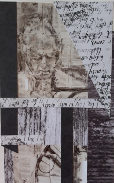 Collages titled "Sans Titre COL 4" by Brigitte Mathé (MBL), Original Artwork