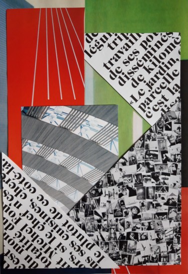 Collages titled "Sans titre COL11" by Brigitte Mathé (MBL), Original Artwork