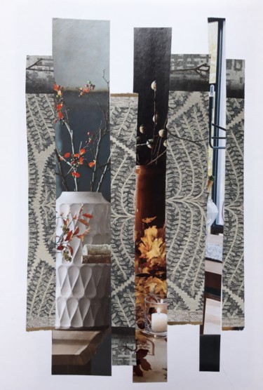 Collages titled "Sans titre COL17" by Brigitte Mathé (MBL), Original Artwork