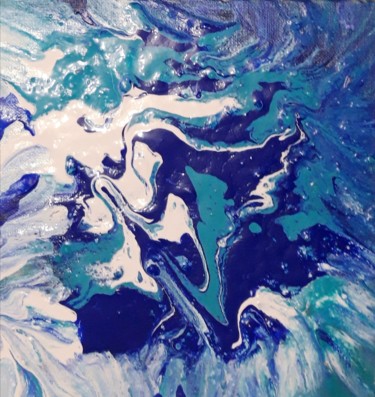 Peinture intitulée "Océanique" par Brigitte Mathé (MBL), Œuvre d'art originale, Acrylique