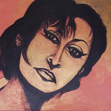Картина под названием "Barbara" - Brigitte Mathé (MBL), Подлинное произведение искусства, Акрил Установлен на Деревянная рам…