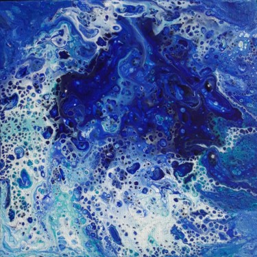 Peinture intitulée "Ecume des mers" par Brigitte Mathé (MBL), Œuvre d'art originale, Acrylique