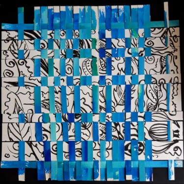 "Tressé 1" başlıklı Tablo Brigitte Mathé (MBL) tarafından, Orijinal sanat, Mürekkep