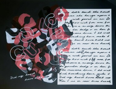Schilderij getiteld "Did my heart love t…" door Brigitte Mathé (MBL), Origineel Kunstwerk, Acryl