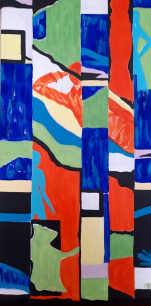 Картина под названием "Farniente" - Brigitte Mathé (MBL), Подлинное произведение искусства, Акрил Установлен на Деревянная р…