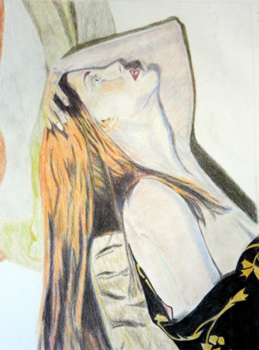 图画 标题为“Mannequin” 由Brigitte Mathé (MBL), 原创艺术品, 铅笔