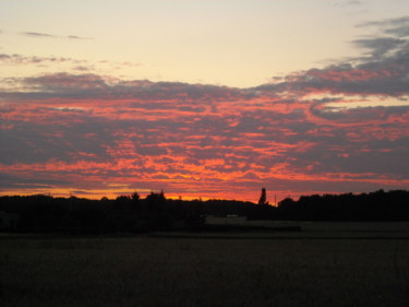 Fotografia intitolato "Coucher de soleil à…" da Brigitte Mathé (MBL), Opera d'arte originale