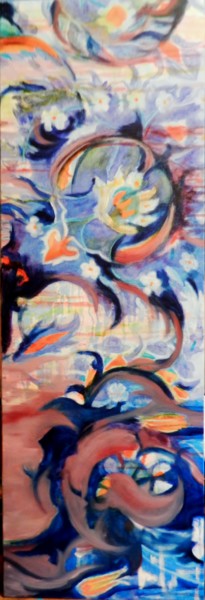 Peinture intitulée "Céramiques Turques" par Brigitte Mathé (MBL), Œuvre d'art originale, Huile Monté sur Châssis en bois