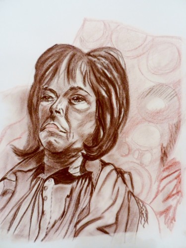 Drawing titled "Murielle 1 "série M…" by Brigitte Mathé (MBL), Original Artwork