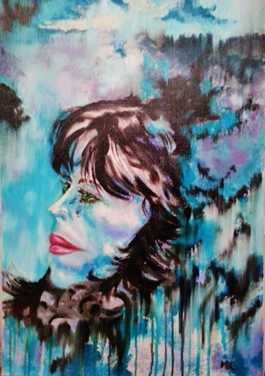 Murielle 3 "série Modèle" Peinture intitulée "Murielle 3 "série M…" par Brigitte Mathé (MBL), Œuvre d'art originale,