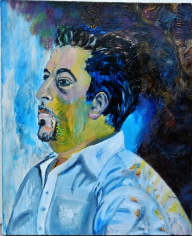 Eric "série Modèle" Peinture intitulée "Eric "série Modèle"" par Brigitte Mathé (MBL), Œuvre d'art originale, Huile