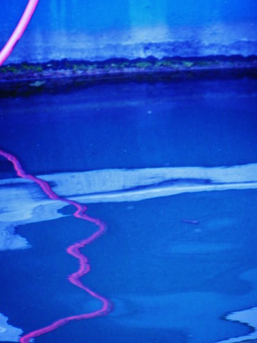 Photographie intitulée "Bleu zébré" par Brigitte Mathé (MBL), Œuvre d'art originale
