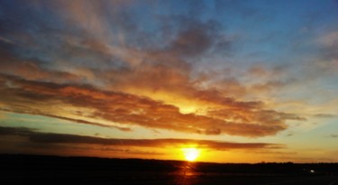 Fotografie getiteld "lever-de-soleil-en-…" door Brigitte Mathé (MBL), Origineel Kunstwerk