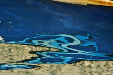 Fotografie mit dem Titel "Bleu pétrole" von Brigitte Mathé (MBL), Original-Kunstwerk
