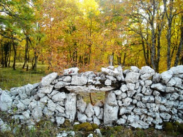 Photography titled "Muret de pierres sè…" by Brigitte Mathé (MBL), Original Artwork