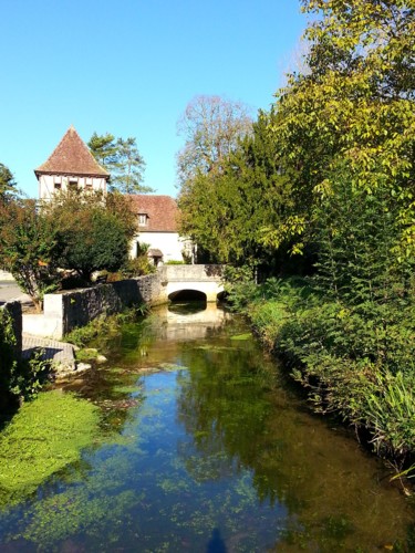 Photography titled "Et au milieu coulai…" by Brigitte Mathé (MBL), Original Artwork