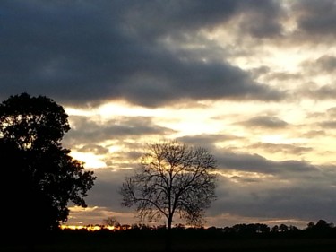 Photographie intitulée "Quercy sunset" par Brigitte Mathé (MBL), Œuvre d'art originale