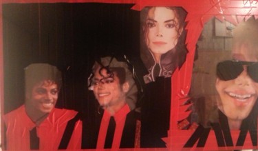 Collages titled "Les visages de Mick…" by Brigitte Mathé (MBL), Original Artwork