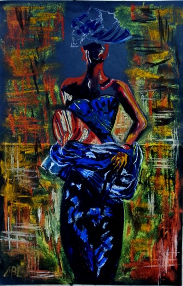 Painting titled "Eleganza" by Brigitte Mathé (MBL), Original Artwork, Pastel