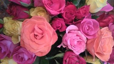 Фотография под названием "Pretty roses" - Brigitte Mathé (MBL), Подлинное произведение искусства