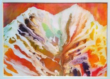 Ζωγραφική με τίτλο "Paysage de montagne…" από Brigitte Mathé (MBL), Αυθεντικά έργα τέχνης, Μελάνι