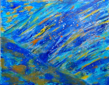 Painting titled "Le voyage des Étoil…" by Brigitte Mathé (MBL), Original Artwork, Acrylic