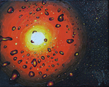 Instant 0+1 Peinture intitulée "Instant 0+1" par Brigitte Menon, Œuvre d'art originale, Huile