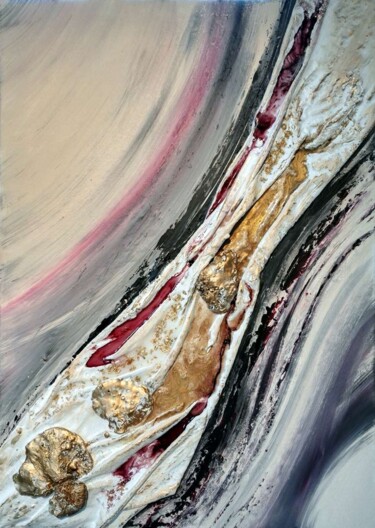 Painting titled "Renaissance" by Brigitte Mostacci, Original Artwork, Acrylic Mounted on Wood Stretcher frame