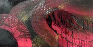 Painting titled "Ellebore" by Brigitte Mostacci, Original Artwork, Acrylic Mounted on Wood Stretcher frame