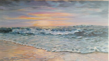Malarstwo zatytułowany „plage à Cap breton” autorstwa Brigitte Nellissen (Ster), Oryginalna praca, Olej