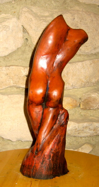 Sculptuur getiteld "jeune femme" door Brigitte Perez, Origineel Kunstwerk, Keramiek