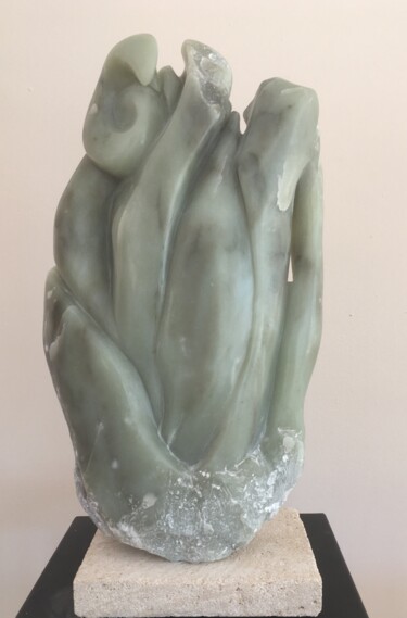 Sculpture titled "confinement" by Brigitte Perez, Original Artwork, Stone