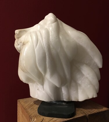 Sculpture intitulée "le lion" par Brigitte Perez, Œuvre d'art originale, Pierre