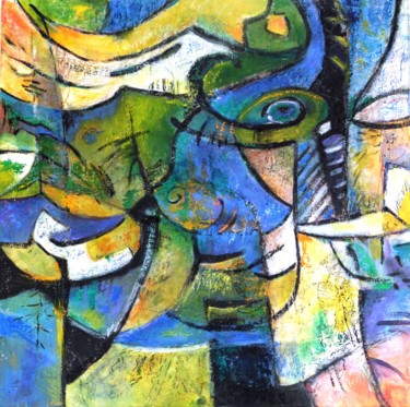 Pintura titulada "rythmes" por Loir, Obra de arte original, Acrílico