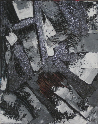 Painting titled "Symphonie en noir e…" by Loir, Original Artwork, Acrylic