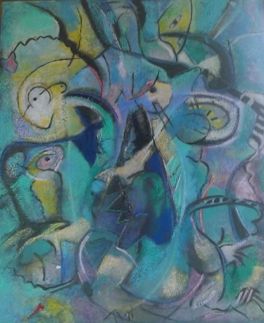 Painting titled "Cacophonie" by Loir, Original Artwork, Acrylic