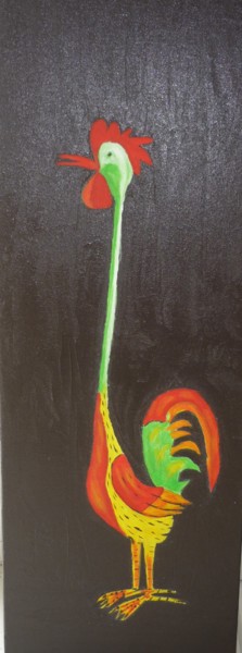 Peinture intitulée "53-la-poule-noire.j…" par Lartdelatoile, Œuvre d'art originale