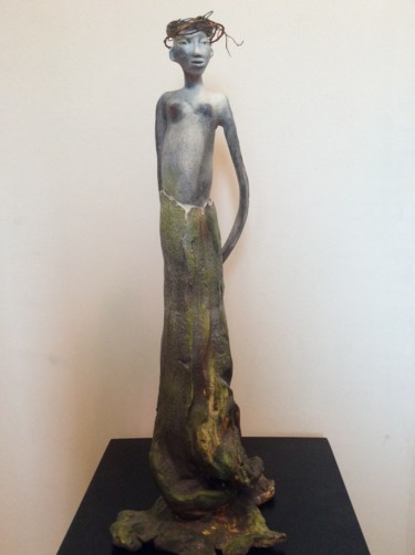 Sculptuur getiteld "Femme arbre 4" door Brigitte Reina, Origineel Kunstwerk