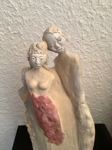 Sculpture titled "« Ensemble »" by Brigitte Reina, Original Artwork, Terra cotta