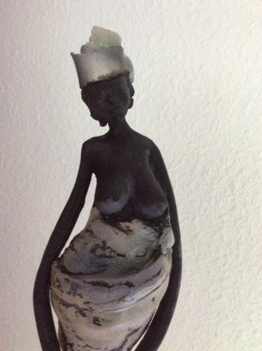Скульптура под названием "Togo" - Brigitte Reina, Подлинное произведение искусства