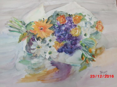"Bouquet d'invité" başlıklı Tablo Brigitte Room tarafından, Orijinal sanat, Suluboya