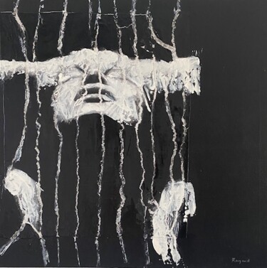 Картина под названием "La méditation" - Brigitte Rouzaud De La Palice, Подлинное произведение искусства, Акрил